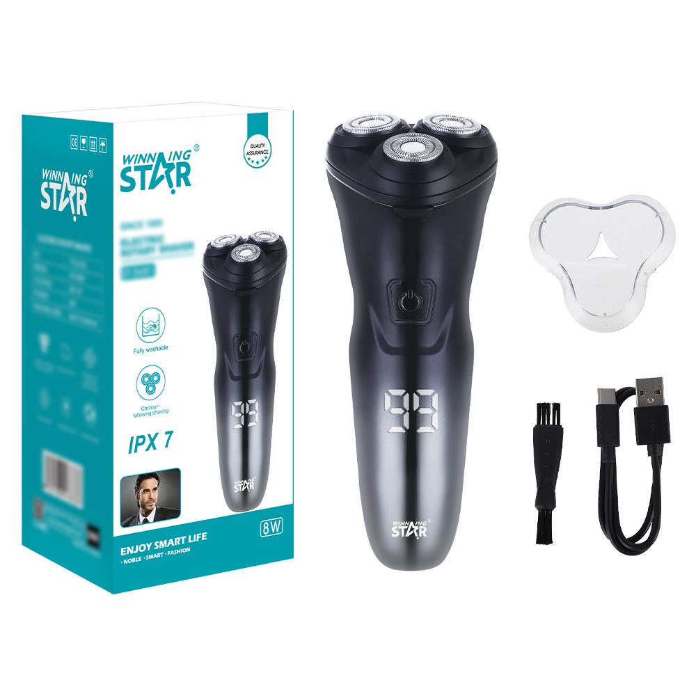 Ganar estrella transfronteriza Comercio exterior recargable 5W8000 a la máquina de afeitar eléctrica portátil de los hombres del hogar