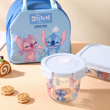 迪士尼轻奢正版玻璃保鲜碗透明高颜值便当盒家用餐具开业礼品批发