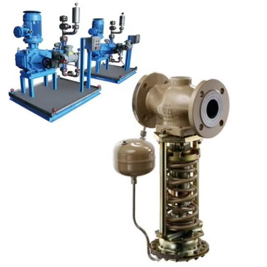 燃气橇装配有 Samson 41-23 减压阀 不锈钢自力式压力调节器