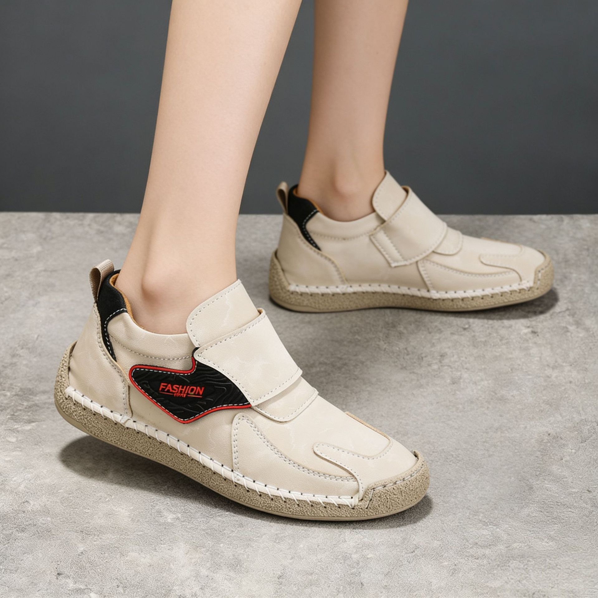 Comfortabele dames instappers platte schoenen met zachte zool_voghion.com