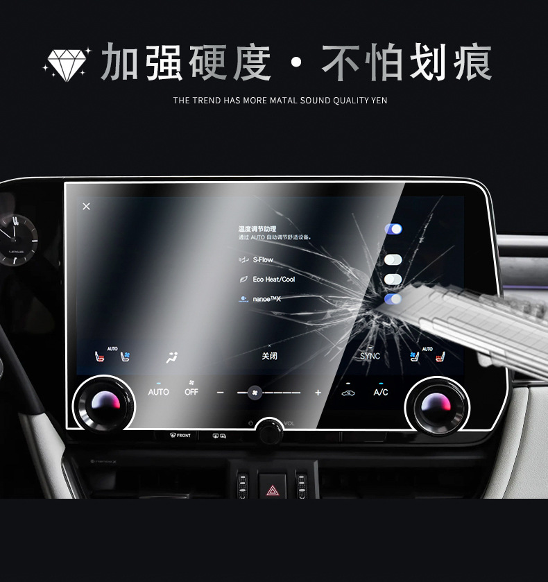 Tempered Film for Lexus ES200/260/300h 2025 Center Console Navigation