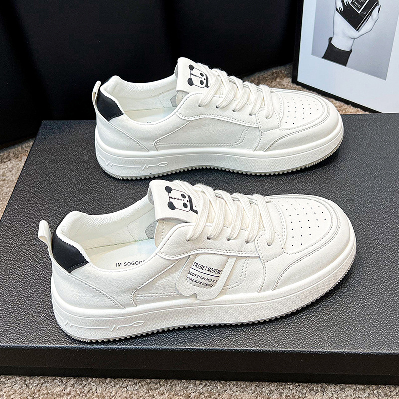 Zapatos de panda blanco y negro verano 2024 nuevos tipos de explosión de nicho ligero zapatos casuales de mujer con falda zapatos blancos