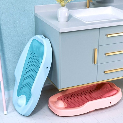 Baby bath net Colorful baby bath bed Newborn bath mat Net pocket rack Children's bath net frame Bath net