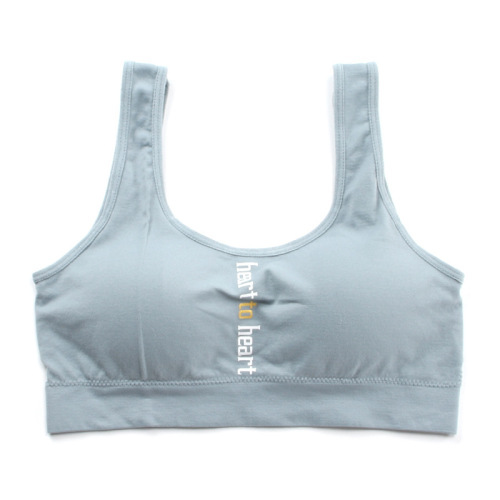 New style girl letter tube top sports wide shoulder strap yoga vest without steel ring deep V beautiful back wrapped chest sexy underwear