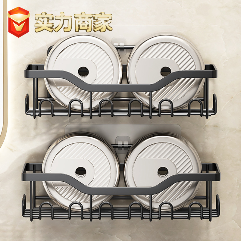 Rack de almacenamiento sin perforación Rack de jabón Caja de jabón Baño Rack de drenaje Rack de lavado Rack de almacenamiento de gel de baño tipo pared