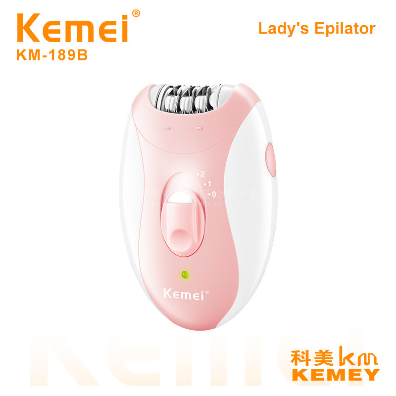 Kemei's Popular Women's Hair Removal Device Km-189B High-Quality Electric Hair Remover Waterproof Portable Shaver