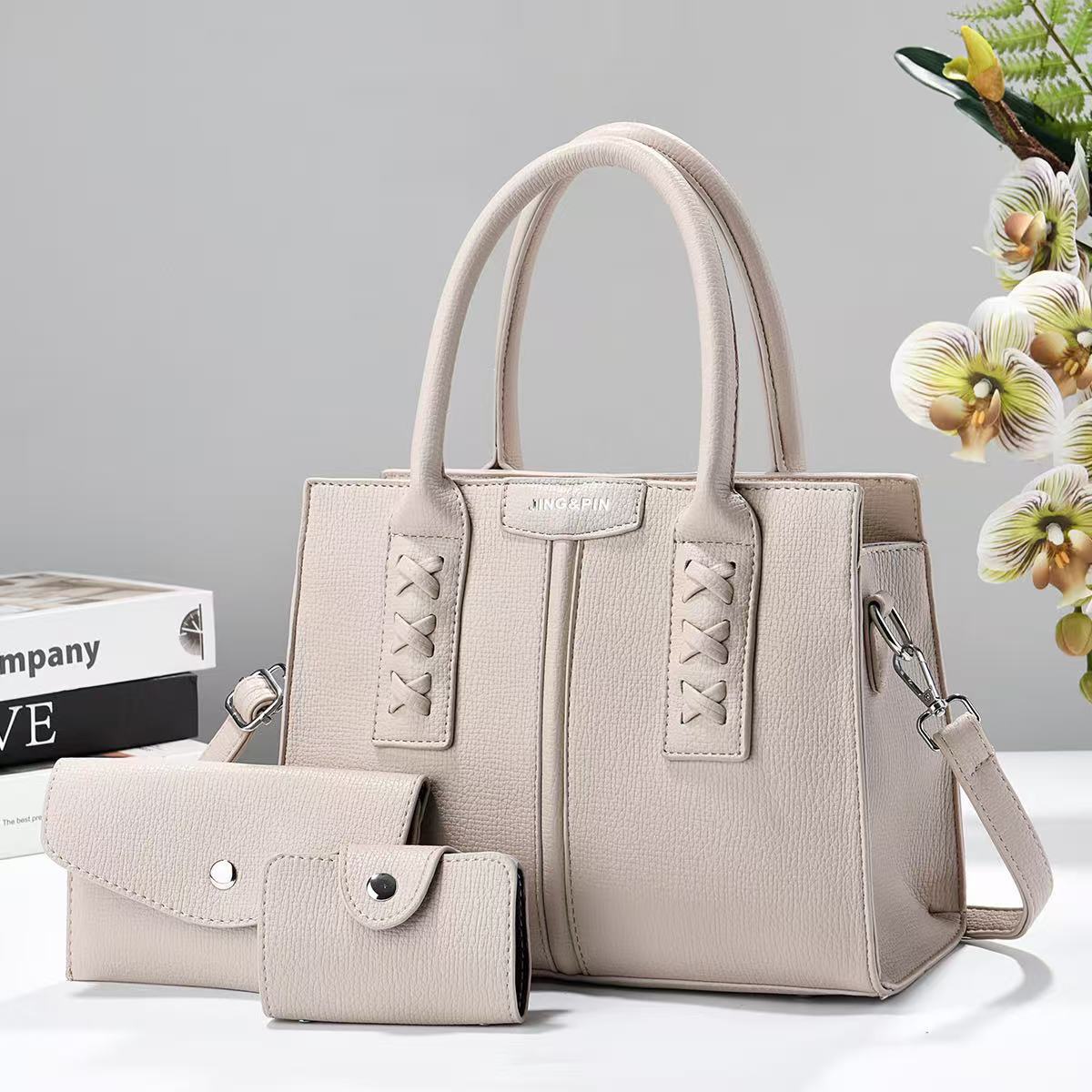 Bolso de tres piezas, bolso de moda de atmósfera, bolso de hombro casual simple, bolso de hombro universal transfronterizo bqgs