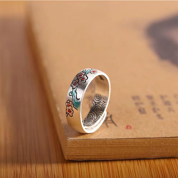 Pure Silver Plum Ring - Image 1