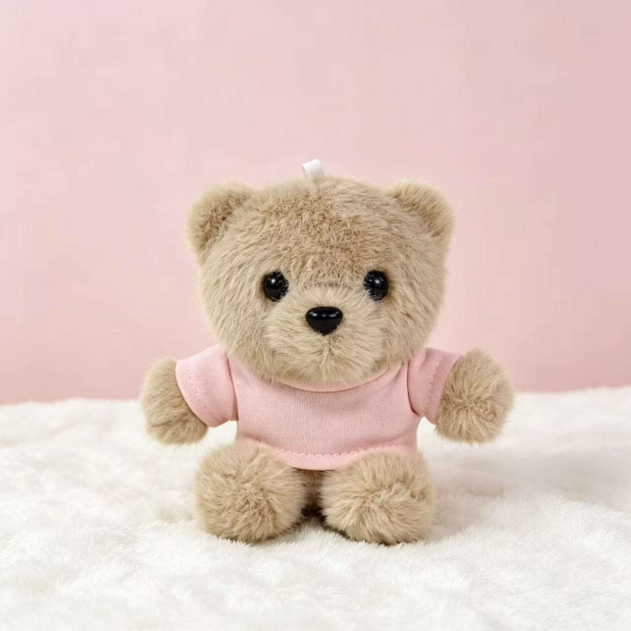 Vestido osos llaveros muñecas de peluche camisetas pantalones mochila colgante pequeño regalo colgante muñeca de peluche