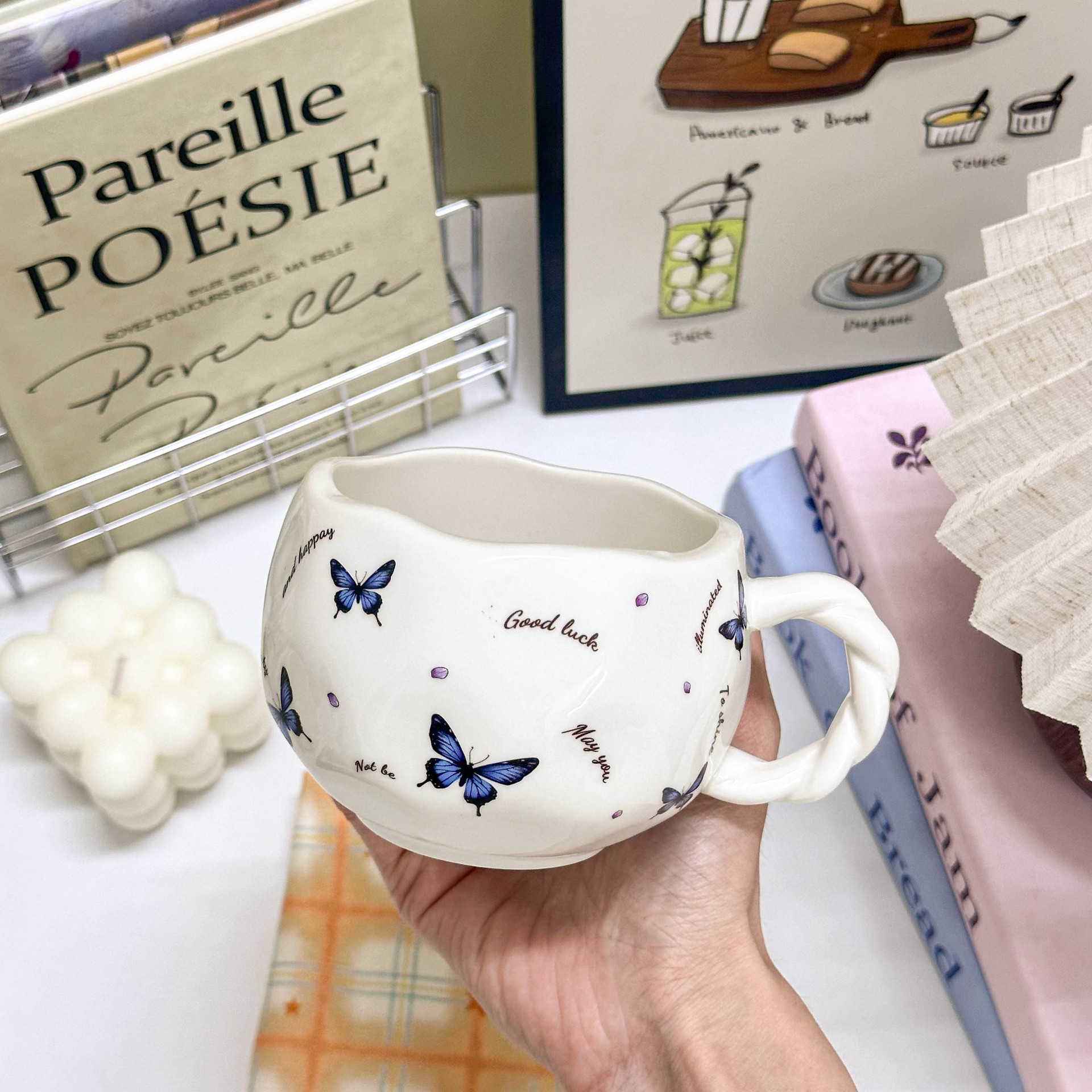 Highly Stylish Women's Home Milk Office Creative Coffee Cup, Design-oriented High-end Ceramic Mug_voghion.com