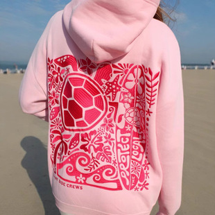 Aliexpress Amazon Foreign Trade Supply Popular European and American Fashion Casual Printed Velvet Plus Size Women's Hooded Sweatshirt