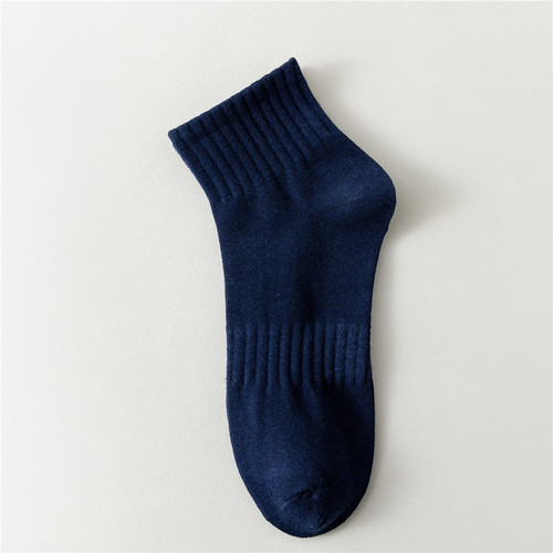 Socks men's short socks cotton pure odor-proof anti-sweat-absorbent cotton socks boys mid-calf socks white sports cotton full spring and summer men's socks