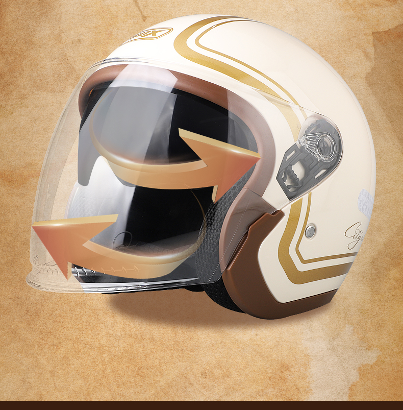3C Certified Electric Motorcycle Helmet Safety Helmet Universal for Men and Women