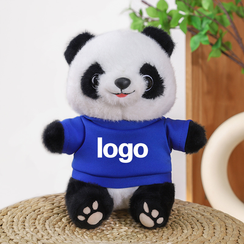 Juguetes de peluche Panda LOGO Coche 4s Tienda Juguetes Lindo Panda Simulado Muñeca Panda Regalo