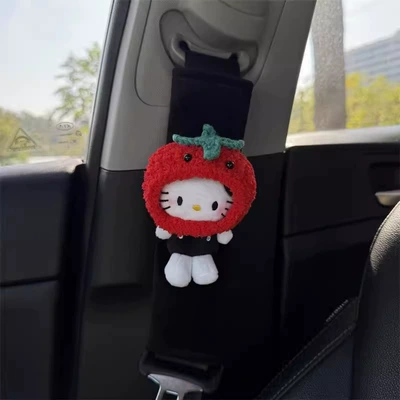cover anti-collar cute women's car – Seat belt shoulder pad
