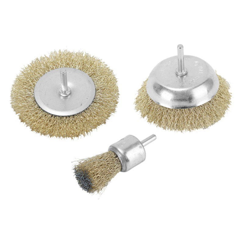 Девять лошадей производителей проволочных колес плоская кисть для удаления ржавчины и полировки 6 мм ручки шлифовальные ручки