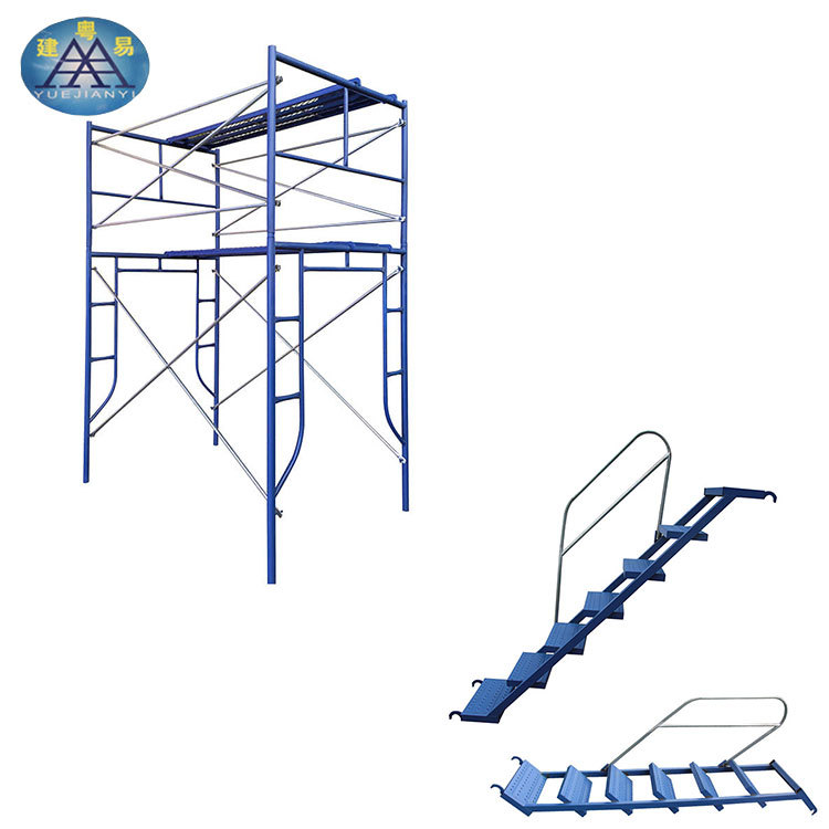 梯式喷漆钢框架步行式梯架脚手架 快速脚手架 锁销梯架
