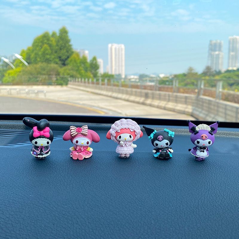 Witch Kuromi Car Interior Accessories Car Ornaments Center Console Four Seasons Sanrio Popular Car Interior Accessories for Women