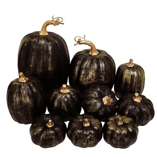 10pcs Amazon Hot Sale Different Size Simulation Pumpkin suit Halloween Pumpkin Thanksgiving Decoration