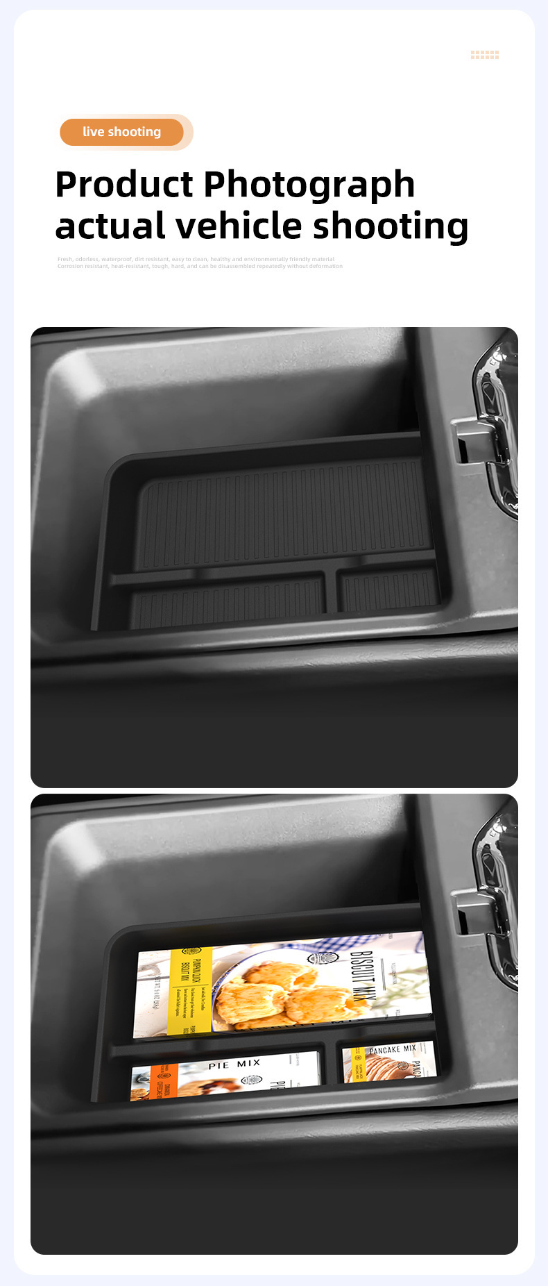 Suitable for 26 models of Nissan KICKS right-hand drive vehicles, center console armrest box storage box, car accessories and modification parts