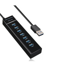 USB3.0HUB 一拖四口高速集线器usb扩展器电脑usb分线器拓展4口7口