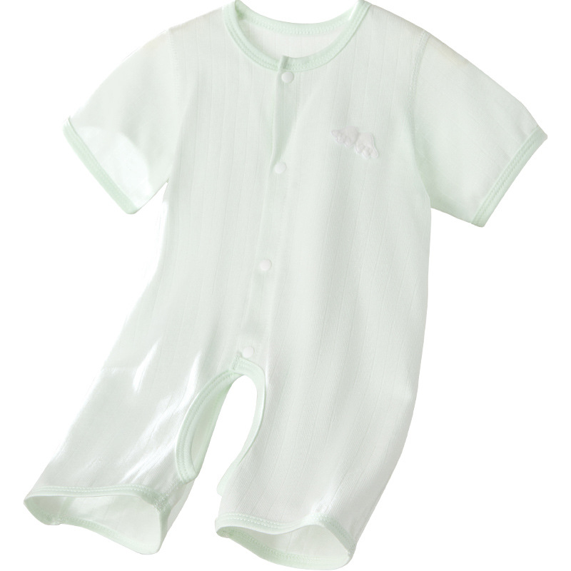 Baby summer overcoat recién nacido delgado ropa de mangas cortas para niños niñas y niños pequeños pijamas abiertos ropa de verano bebé