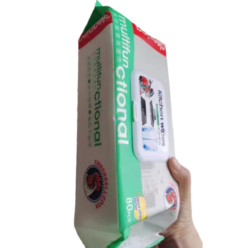 雄鶏多機能キッチンウェットティッシュ特大バッグ油除去カバー付きウェットティッシュ|undefined