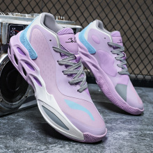 2025篮球鞋网面透气防滑耐磨减震轻便软底实战学生运动鞋大码战靴