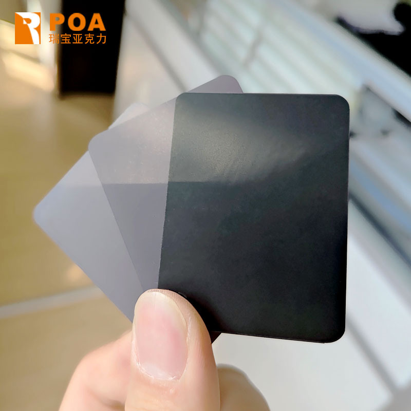 防静电黑色哑光镜面亚克力板2/3/5/8/10mm有机玻璃板激光加工定做