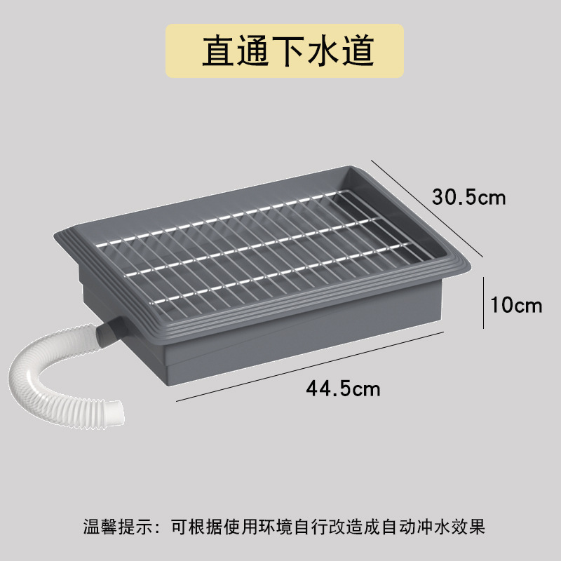 新款狗厕所定点排便直通下水道小型犬专用上厕所神器可冲水宠物盆|undefined