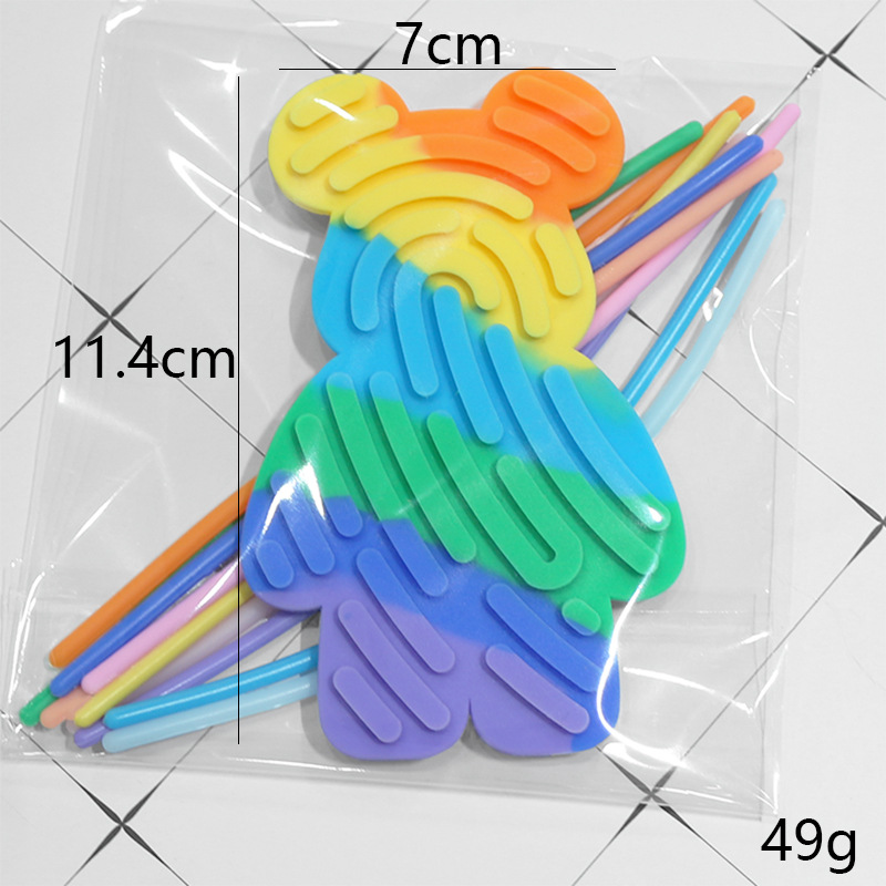 Creativo silicona transfronteriza inducción actividad tablero de descompresión juguete infantil rompecabezas juguetes de descompresión silicona tablero de actividad sensorial