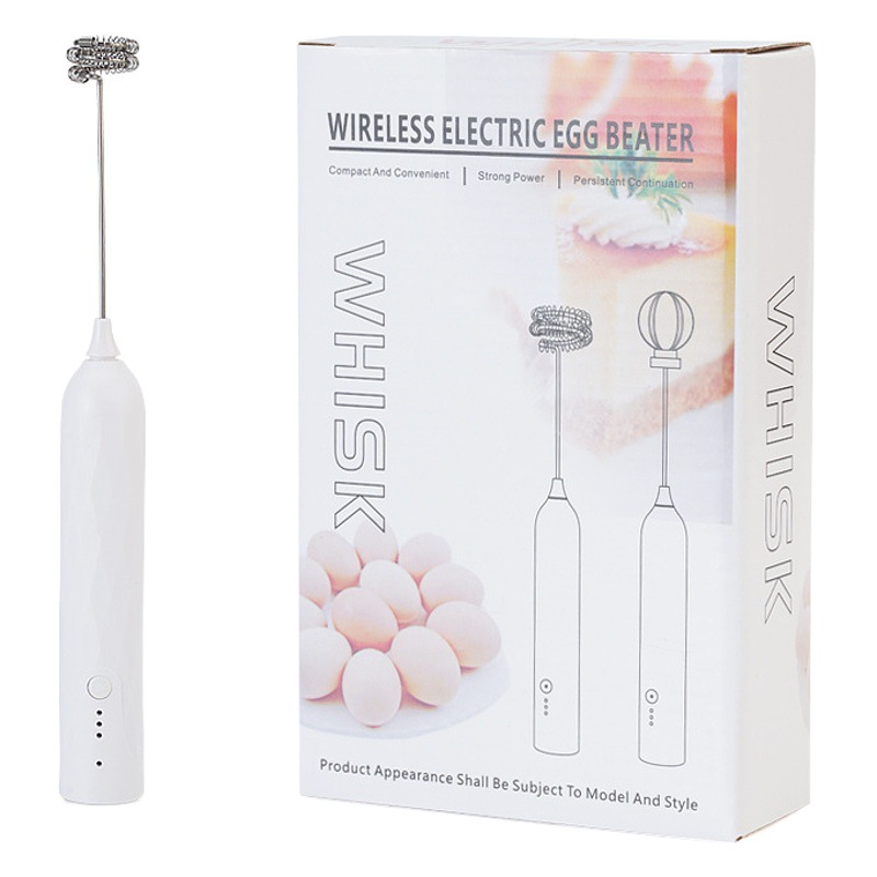 Wholesale Creative Whipped Egg White Cream Multifunctional Egg Beater Coffee Milk Frother Wireless Electric Egg Beater