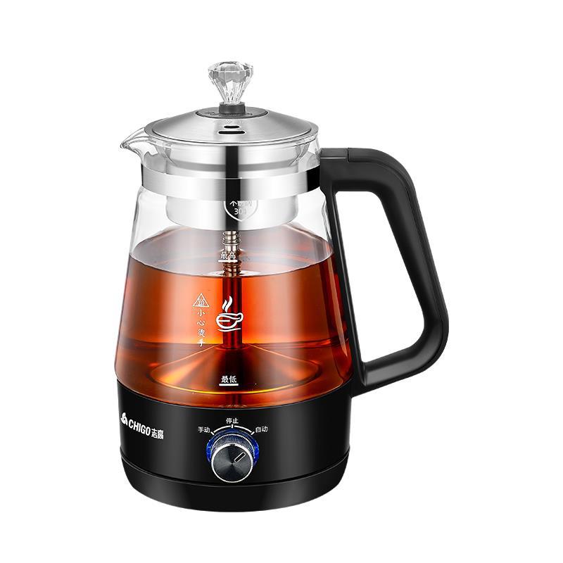 Pescod steam Tea making facilities Glass household fully automatic Dual-network teapot dark tea Tea Machine health preservation tea set teapot