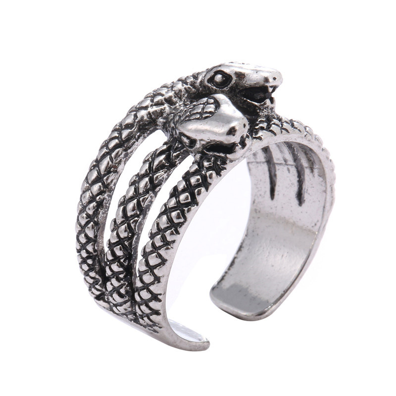 Hip-Hop Crown Skull Alloy Plating Unisex Open Rings display picture 2