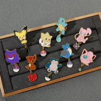Японский мультфильм аниме Pokemon брошь Pokemon Pokémon Pokemon Металлический значок Одежда Сумка Аксессуары