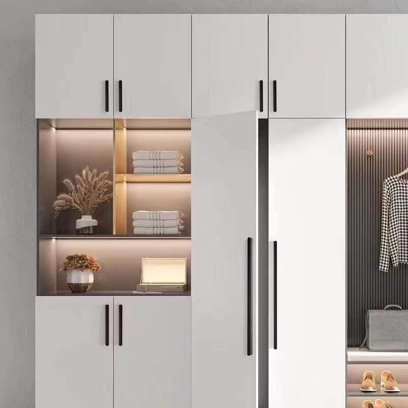 太空鋁黑色金色灰色衣櫃櫥櫃門高定拉手加長1米一字火車道圓頭T型