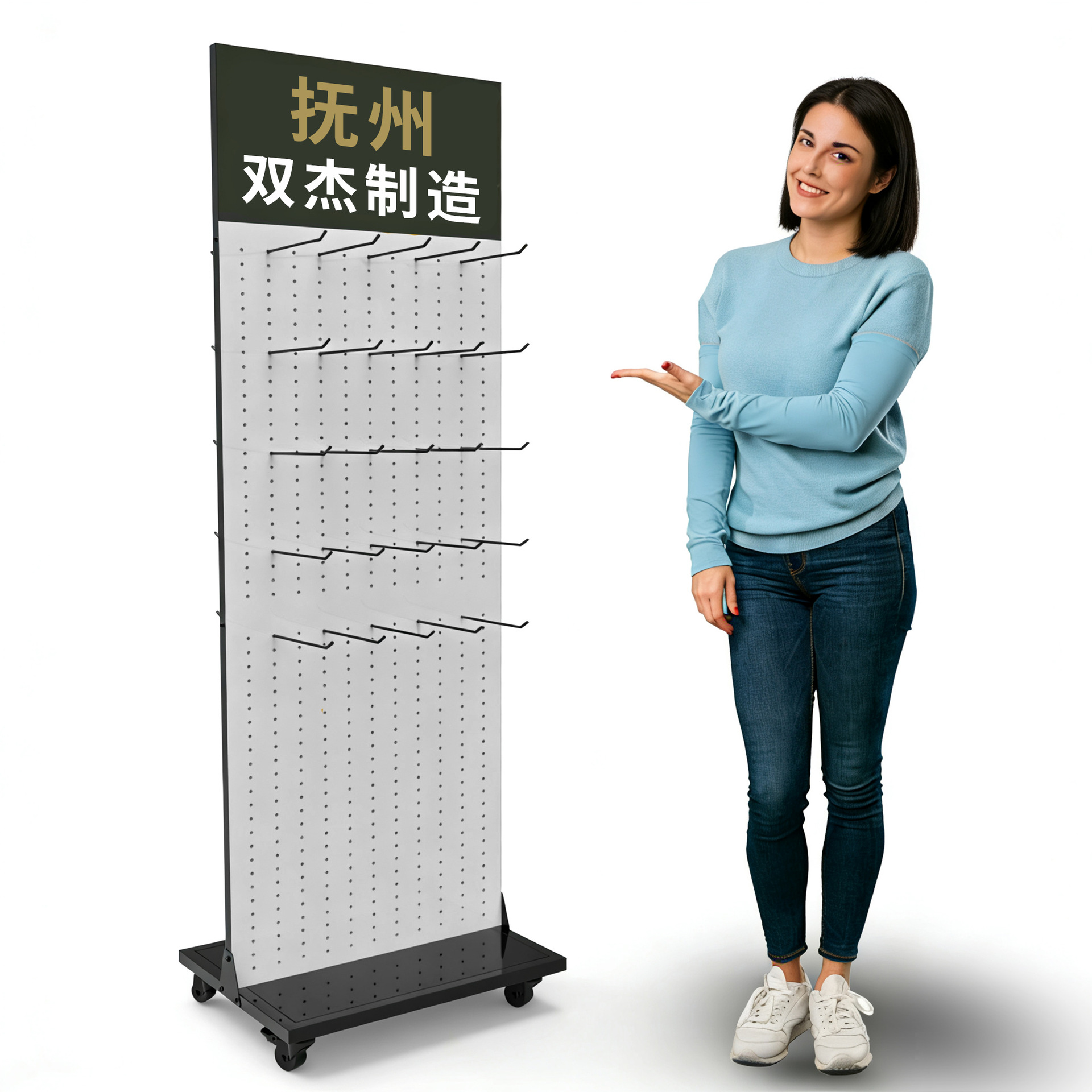 Customizable Mobile Phone Accessories Metal Display Stand Pegboard Display Stand for Shops and Supermarkets