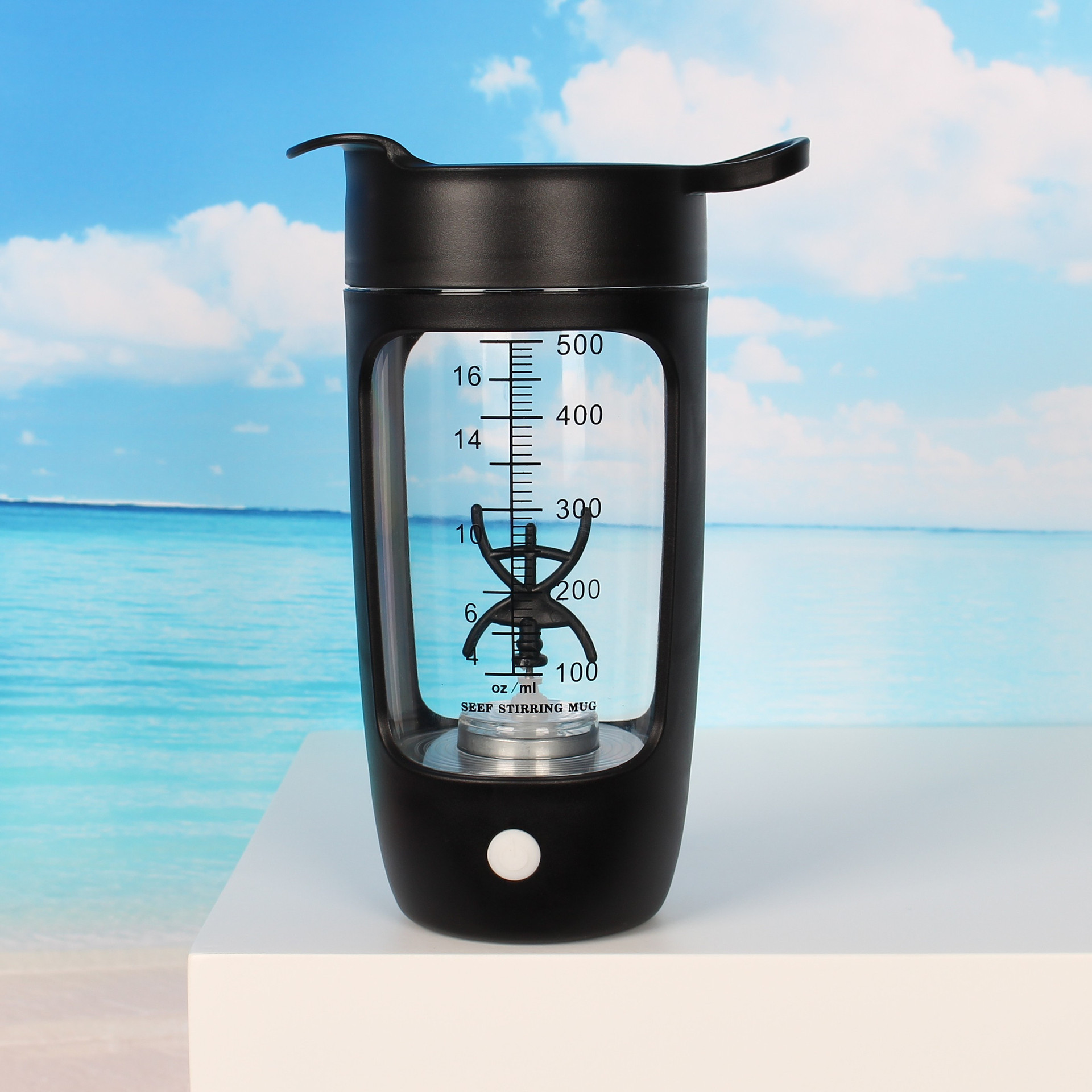 Vaso Mezclador Eléctrico Automático de Tritan Recargable para Deporte y Oficina
