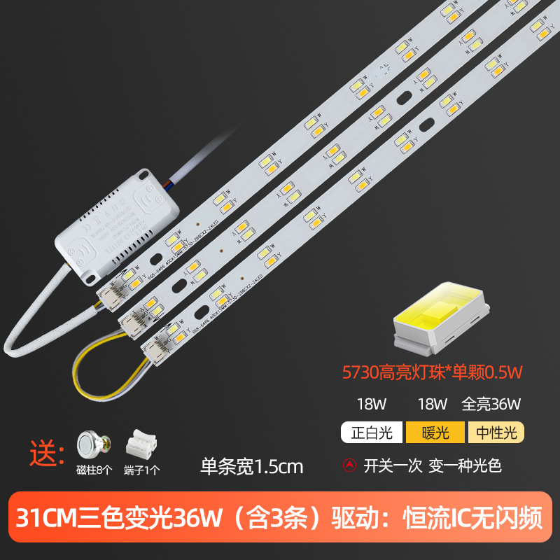 31cm3 strips (three-color dimming) 36w