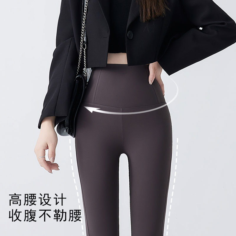 Women's outerwear summer micro-bell-bottom pants, high-waisted, extended length, slimming mule pants, floor-length casual shark pants