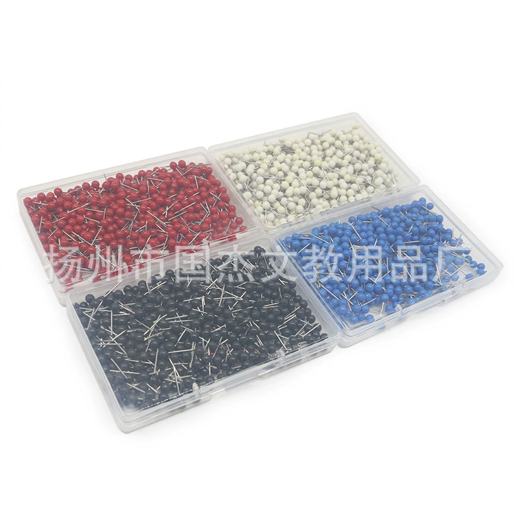 Заводская поставка 500 в штучной упаковке 4*11 мм Земляная игла пробковая канцелярская Шпилька пластиковая булавка шариковая канцелярская шпилька