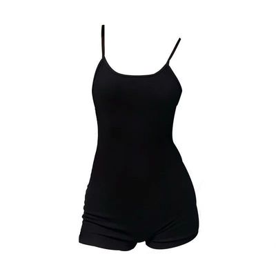 黑色短裤女夏季新款性感热辣运动健身修身显瘦休闲连体裤|ms