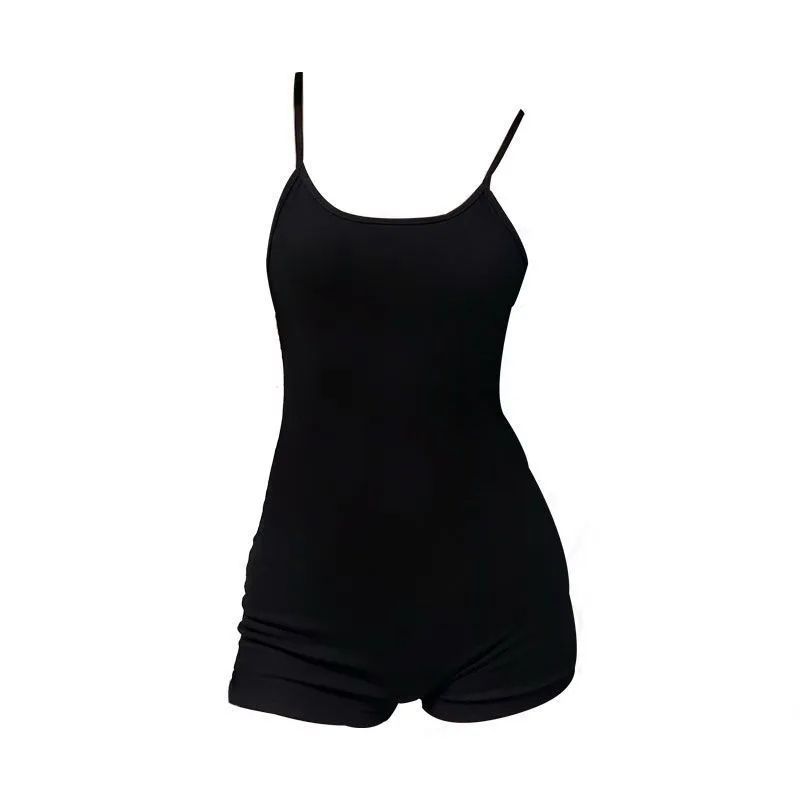 黑色短裤女夏季新款性感热辣运动健身修身显瘦休闲连体裤|ms