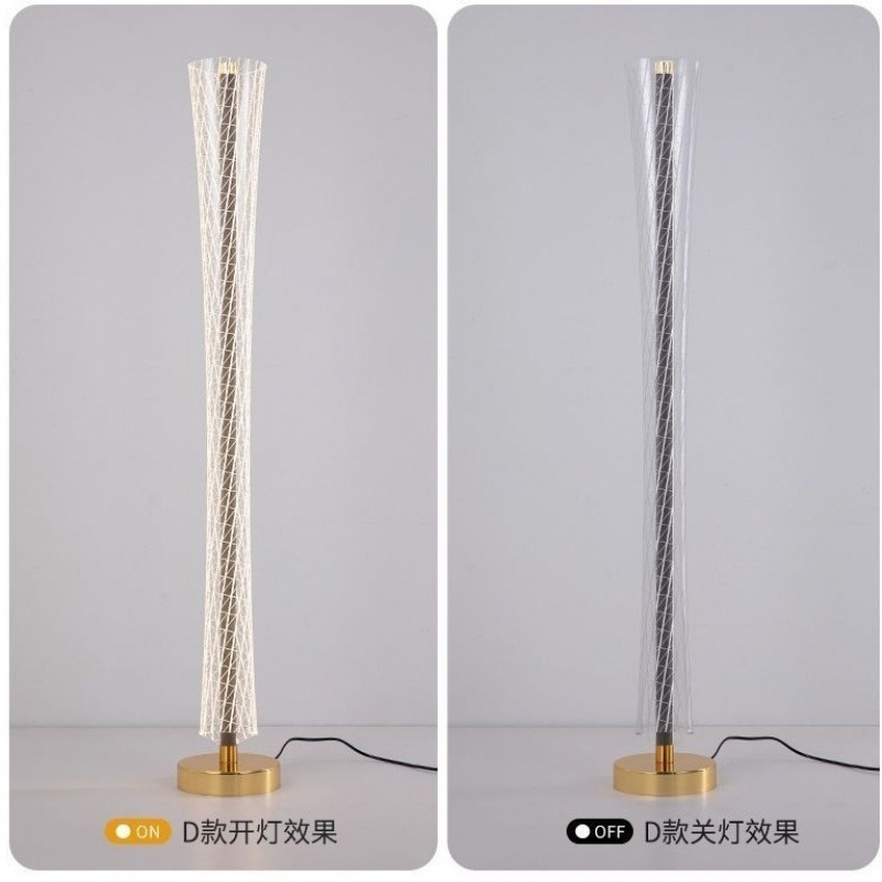 Lámpara de piso de cintura simple lámpara de escritorio sala de estar red luz roja en el dormitorio protección de los ojos lujoso arte moderno estilo nórdico