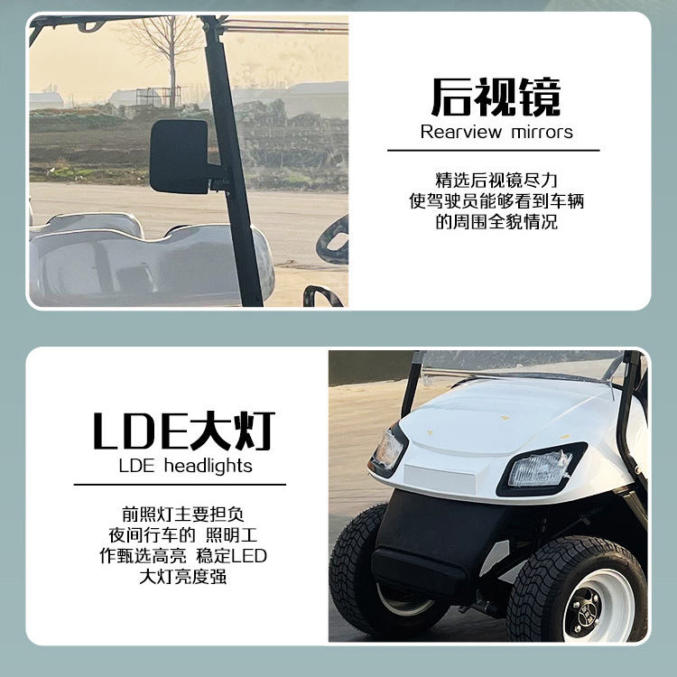 8 Electric Golf Cart Four-wheel Homestay Hotel Car Ferry Tourist Scenic Area Park Tour Sightseeing Car