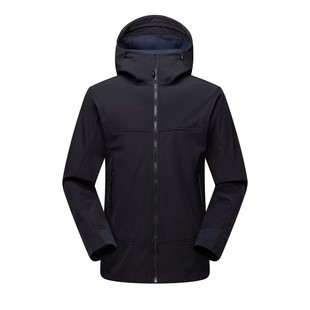 New Outdoor Soft Shell Clothes Men's Autumn and Winter fleece-lined Mountaineering Suit Thickened Windproof and Waterproof Charge Clothes Women's Group Clothes Printed