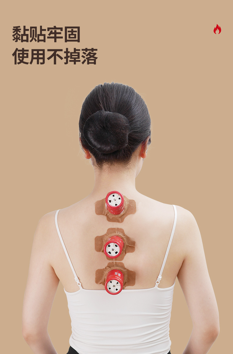 Suspended Moxibustion Tube Mild Smoke Rotating Temperature Control Moxa Box with 60 Replacement Adhesive Patches specifications