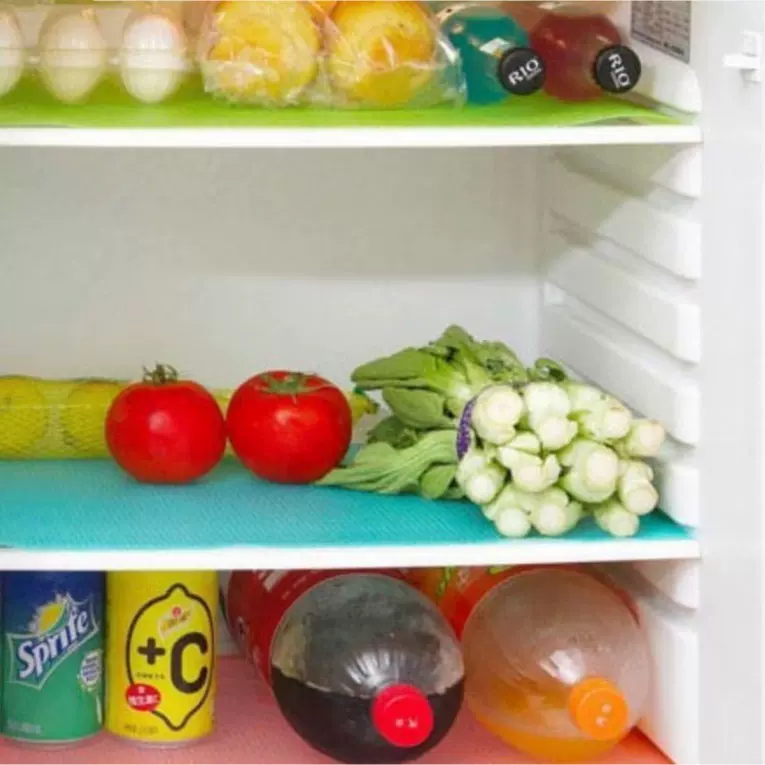 可裁剪抽屉垫橱柜垫冰箱餐桌垫子柜子垫纸防潮垫易清洗餐垫四片装