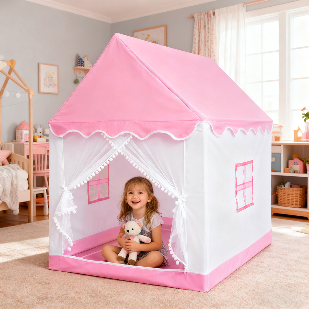 Carpa transfronteriza para niños Carpa de princesas Carpa de niñas Casa de juegos interiores Fortress Princess Castle House of Games image 3