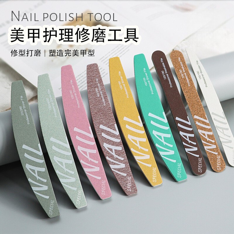 Nail Polishing Sanding Strips, Special Tools for Nail Salons, Polishing Double-Sided Rubbing Strips, Polishing Strips Set, Sponge Manicure Wholesale
